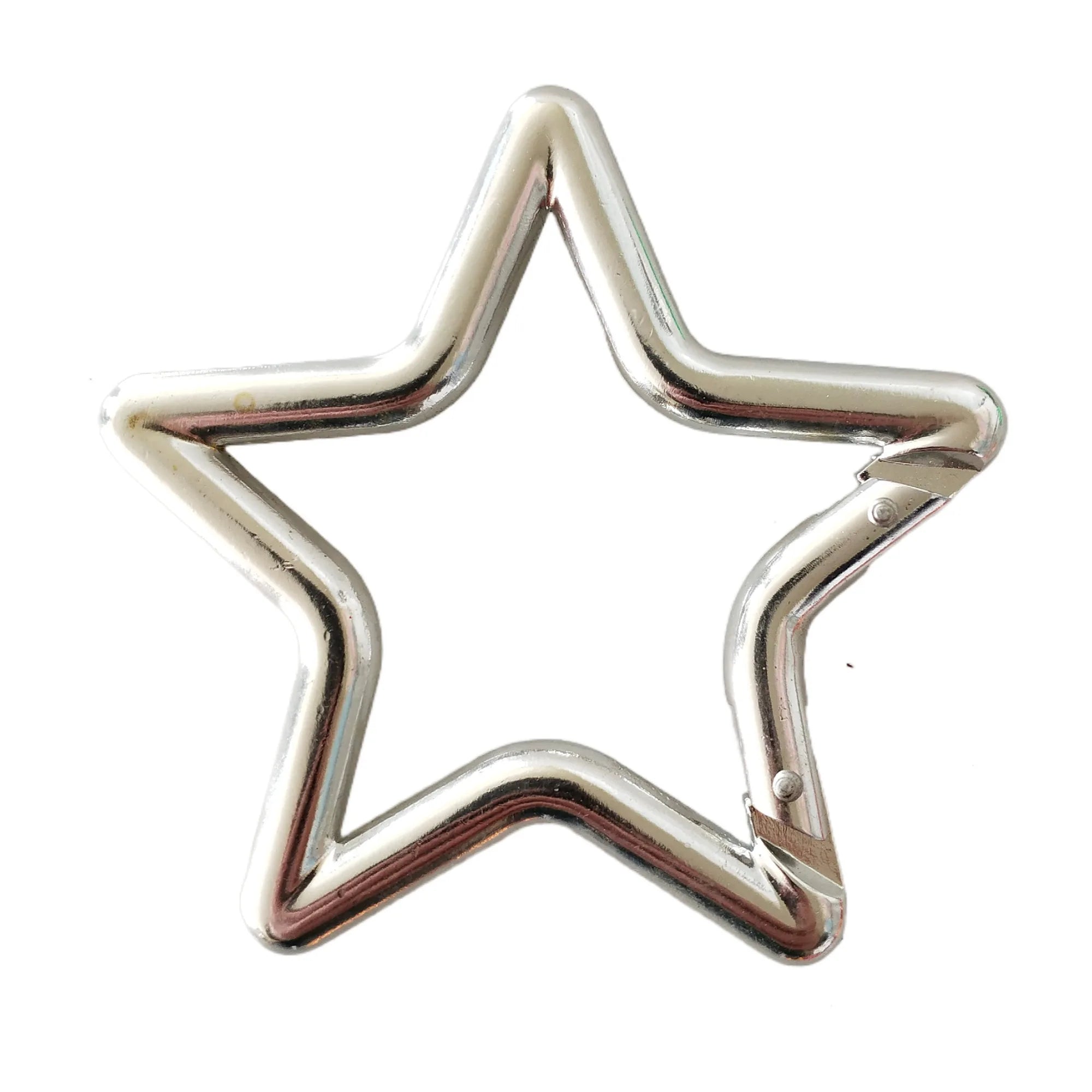 Custom Laser Engrave in All Regular Colors Instant Shipping Aluminum Alloy Promotional Keychain Star Carabiner Keychain