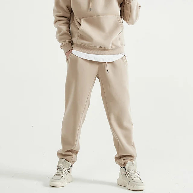Winter Wholesale 100 Cotton Sweatpants Heavy Weight Pants Oversized Unisex Sweatpants Sport Trousers for Men