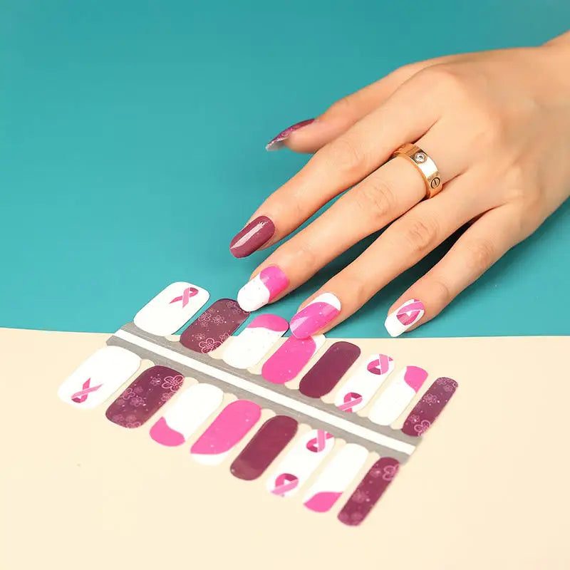 Hot Sale Professional 2D Nail Sticker Decals Laser Multi-design DIY Stickers Nail Art Decoration