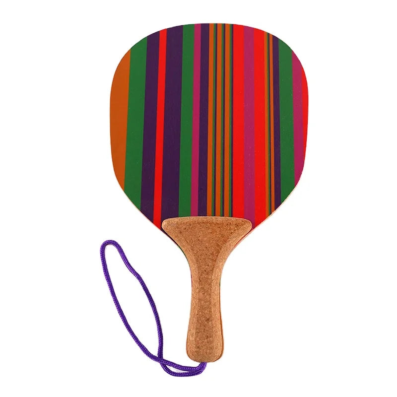 Handmade Custom Wooden Beach Tennis Rackets and Padel Game Ball HLK STP145 320g Box