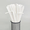 Custom logo Disposable Bendable Paper Drinking Straws Hot Design Popular White U Shape Straws