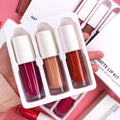 China Customized Vegan Shimmer Pink Lip Gloss Set 3-Pcs Cruelty-Free High-Pigment Lipgloss Kit Moisturizing Cute Lipgloss