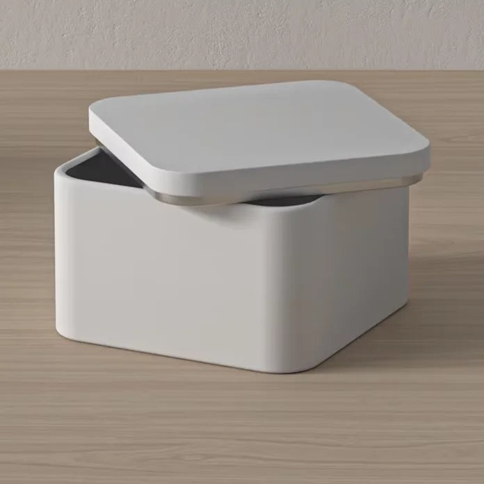 RTS Wholesale 8.5x8.5xH5cm Custom Logo White Metal Tin Box for Candy Cookie & Sugar Food Packaging-OEM Available