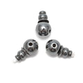 10mm Hematite Guru Beads Three Holes T-Beads Sold by One Set Best for Mala Making Stone Guru Beads Wholesale