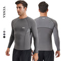 Custom OEM Logo Men Quick Dry Lightweight Mesh Breathable Sports Top Muscle Slim Fit Gym Workout Basketball Long Sleeve T Shirt