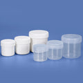 30g 50g 100g Custom Colors Labels Empty Plastic Can Leakproof Protein Milk Powder Food Storage Pill Container Jar with Screw Lid