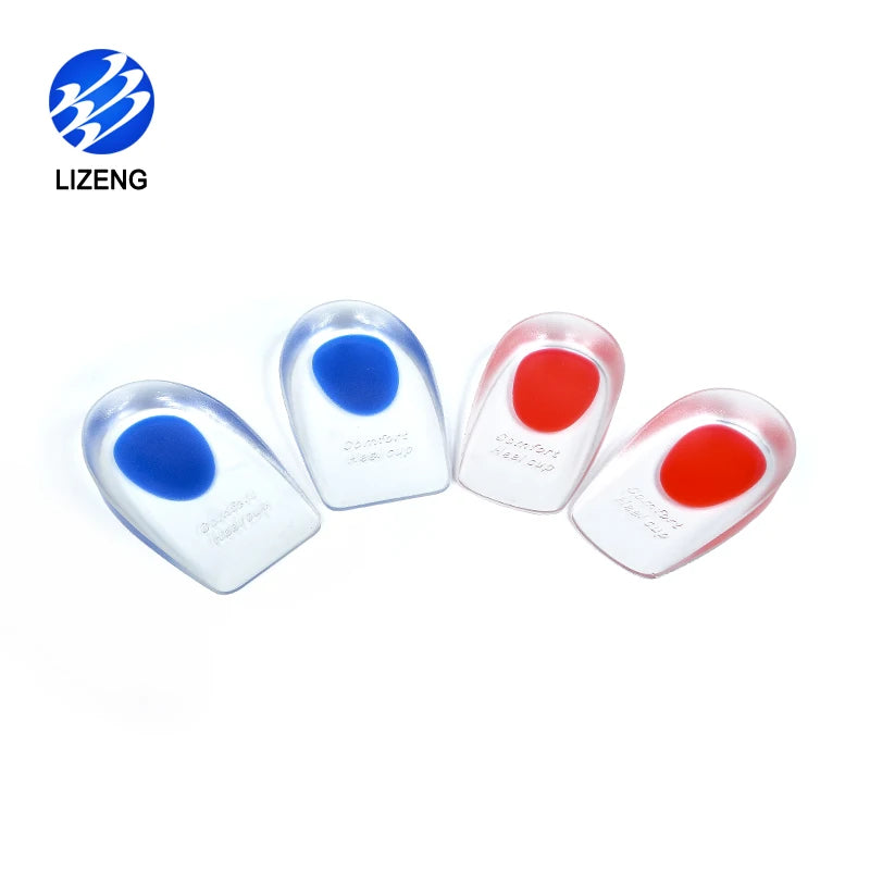 High-Quality Heel Cup Height Increase Gel Heel Cups Heel Support Cushions Shock Absorption Comfortable Heel Cup