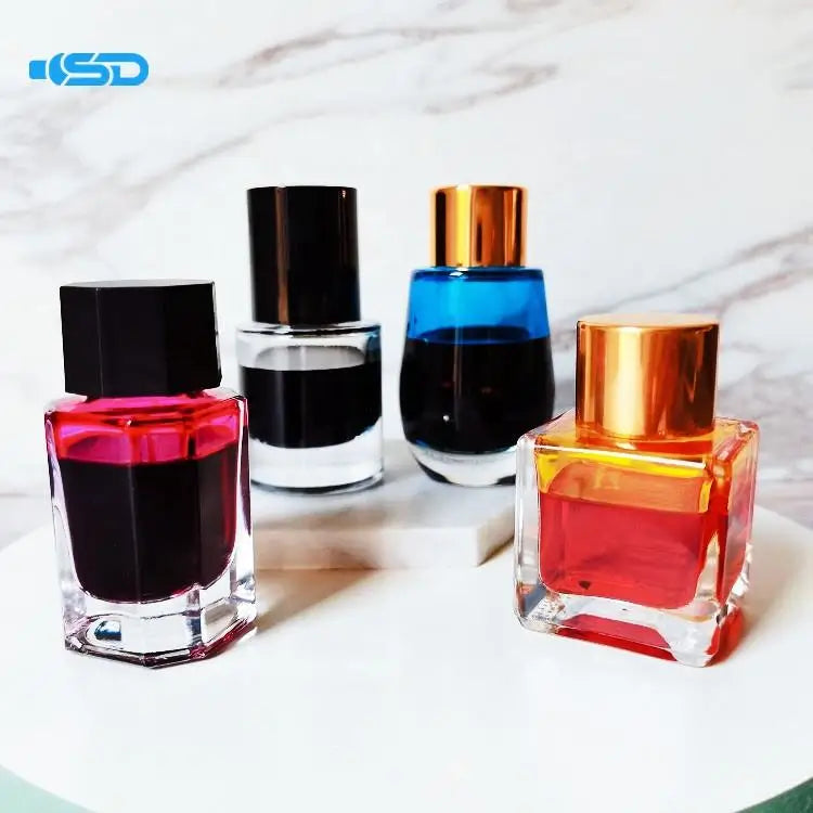 20ml Roller Bottle 15ml-50ml Empty Glass Essential Oil and Ink Bottle with Screw Cap MOQ 100pcs