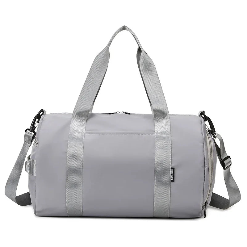 Zipper Fashion Polyester Letter Pink Factory Wholesale Women's Sport Duffle Bag Weekend Night Waterproof Custom Travel Bags