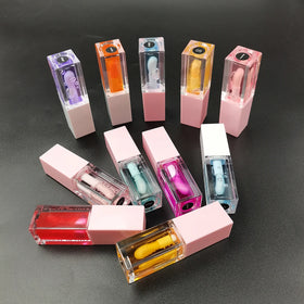 OEM Hydrating Tinted Lip Balm Hot Moisturizing Lip Glow Oil Vegan Fruit Private Label Lip Oil Travel Size Plump Gloss