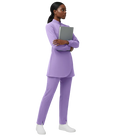 Hospital Nursing Uniform Women Long Sleeve Top and Straight Pants Scrubs Set Comfortable Medical Staff Work Clothes 42383