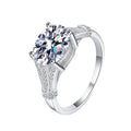 D Color Classic Wedding Jewelry Pigeon Age Shape Solitaire 3ct Moissanite 925 Sterling Silver Ring for Women Gifts