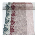 Superb 22CM Green Red Printed Colorful Tulle Fancy Flower Printing Embroidery Lace Trim Voile Laces Fabrics for Women Dresses