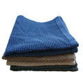 100% Cotton Super Absorbent Blue Waffle Weave Kitchen Cleaning  Dish Cloth Quick Dry Universal Microfiber Cloth