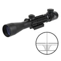 FOCUHUNTER Tri-mount 3-9X40EG Telescopic 2nd Focal Plane Hunting Scopes Dual Illuminated Optical Sight 11/20mm Base Universal