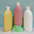 1000ml Large Capacity Empty Refillable HDPE Plastic Customized Color Bottle with Lotion Pump Head Shampoo Container Bottle
