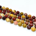 Wholesale 8mm Bucket Shaped Mookaite Jasper Loose Gemstone Beads For DIY Jewelry