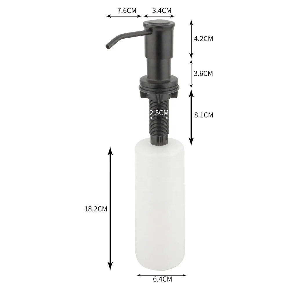 Longan Silicone Soap Dispenser Set Metal Pump Station with Tops for Lotion Dispenser for Kitchen Use Direct Factory Supply China