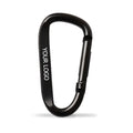 Custom Logo D Shaped Aluminum Carabiner Hook Keychain Spring Clips for Promotional Activities