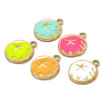 Enamel Charm Custom Colorful Five-Pointed Star Charms Pendants Necklace Bracelet Keychain Jewelry Accessories Components
