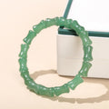 Natural Stone Southern Jade Bamboo Joint Shape Aventurine Beaded Bracelets Women Reiki Healing Energy Thin Gems Bangles
