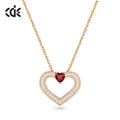 Sterling Silver 925 Chain Heart Fine Jewelry Pendent Necklace