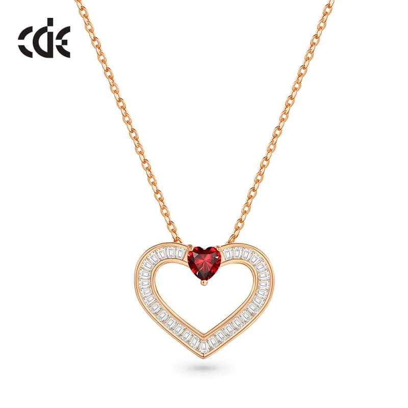 Sterling Silver 925 Chain Heart Fine Jewelry Pendent Necklace