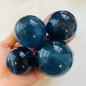 Wholesale Natural Crystal Spheres Blue Fluorite Sphere Fluorite Ball