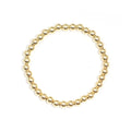 Gold Filled and Sterling Silver  Beaded Layering Bracelet Round Unique Gift Ideas More Size for Choose