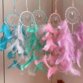 Factory Wholesale Handmade Eco-friendly Fashion Trend Tree of Life Hanging Rose Amethyst Crystal Gemstone Dreamcatcher