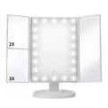 Portable Magnifying Desktop Led Lighted Dimmer Vanity Smart Makeup Mirror
