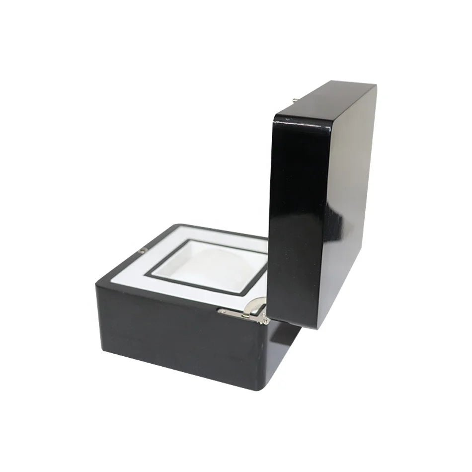Wooden Octagonal Watch Box with Leather Inner Recycled Materials-Fashion Creative High-end Luxury Gift