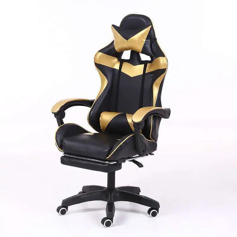 Custom logo Home Office Furniture Cheap Gold Pu Leather Pc Computer Silla Gamer Racing Gaming Chairs