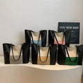 New Fashion Color Contrasting Large Capacity Tote Bag Shoulder Bag for Women Wholesale Women's Handbags