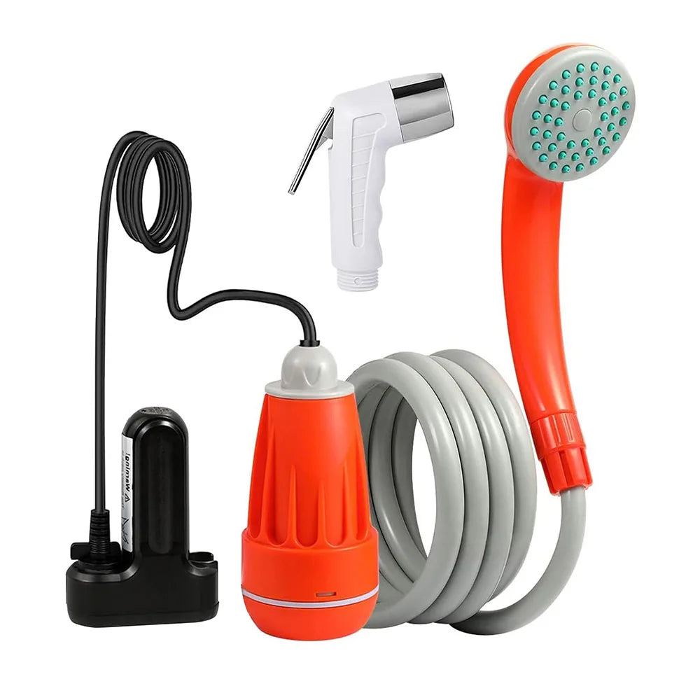 Travel Accessory Hot Selling 2023 Portable Bidet Shattaf with Lithium Battery 2200 Water Pump Vertical Spray ABS/PVC Material