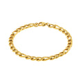 High End Stainless Steel Simple Figaro Bracelet for Women Wholesale Jewelry