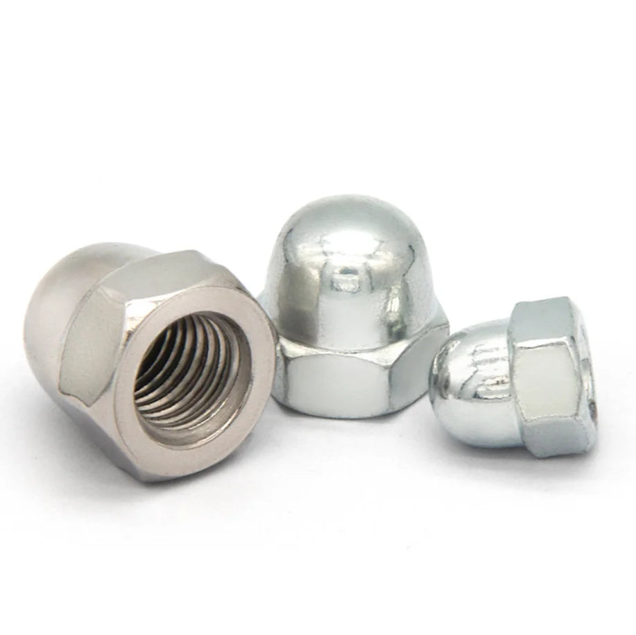 SS304 Hexagon Domed Nuts DIN 1587 Stainless Steel Hex Acorn Hexagon Domed Cap Nuts DIN1587 Hex Domed Cap Nuts