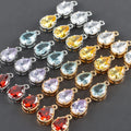 M998   10pcs/lot Jewelry Accessoriespass REACHnickel Free18k Gold Rhodium Platedcopperzirconsdiy Pendants