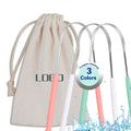 100%304 Stainless Steel Tongue Cleaner Professional Oral Care Tongue Brush to Improve Bad Breath and Fresh Breath