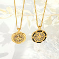 Wholesale Waterproof High Quality 18K Gold Plated Stainless Steel Irregular Compass Octopus Zircon Pendant Necklace for Women