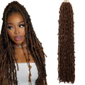 Pre Looped Distressed Butterfly Locs Butterfly Locs Crochet Braiding Hair Distressed Faux 36 Inch Butterfly Locs
