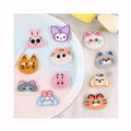 Hot Self-adhesive Clothing Cartoon Animal Avatars Patches for Children's Clothes Hats Designer Custom Embroidered Garment Patch
