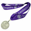 Custom Metal Sports Award Medal With Lanyard Medal Lanyards Strap With Multicolor Printed Logo