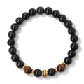 Hot Fashionable Advanced Handmade Texture Birthday Party Jewelry Natural Stone Tiger Eye Beaded Bracelet