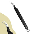 VEYES Custom Packaging Private Label Thin Straight Volume Valentine's Fiber Lash Tweezers Noir N°2 Fiber Tip Stainless Steel MegaBDM