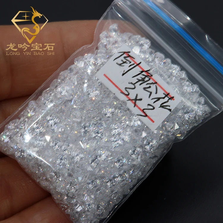 Gemstone Factory Direact Price Free Samples Excellent Cut 5A White Asscher Cubic Zircon Small Zirconia MegaBDM