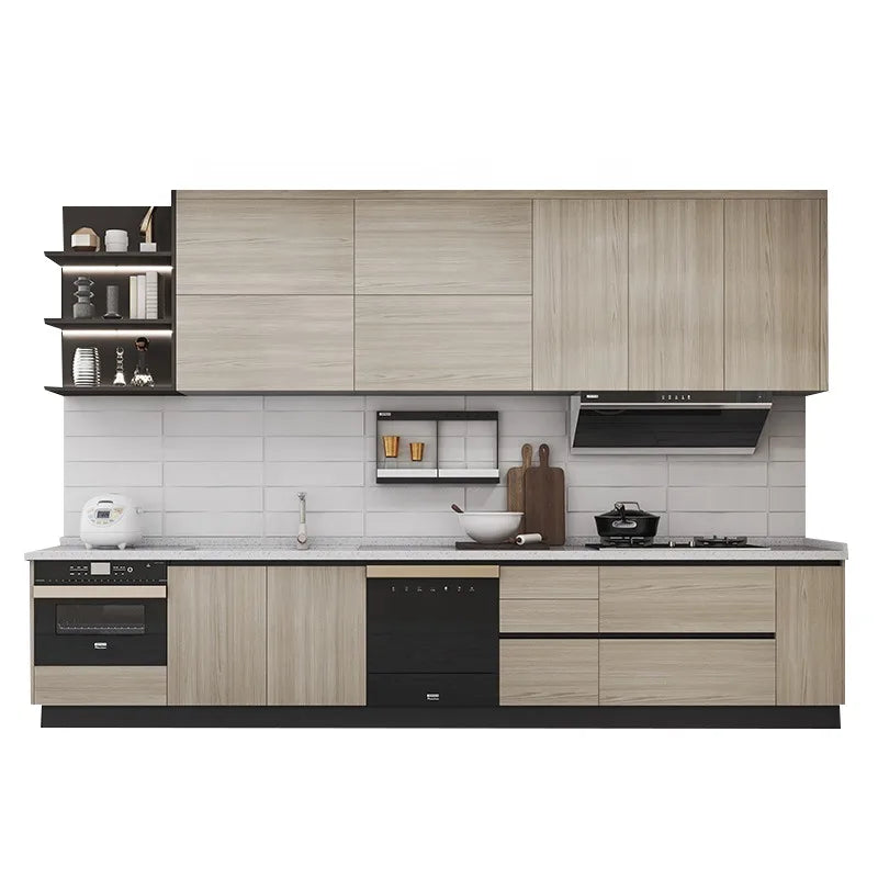 American Small Space Traditional Blue Lacquer Acrylic Laminate Resin Countertop Modular Kitchenette Cabinet Hinge Sink Faucet