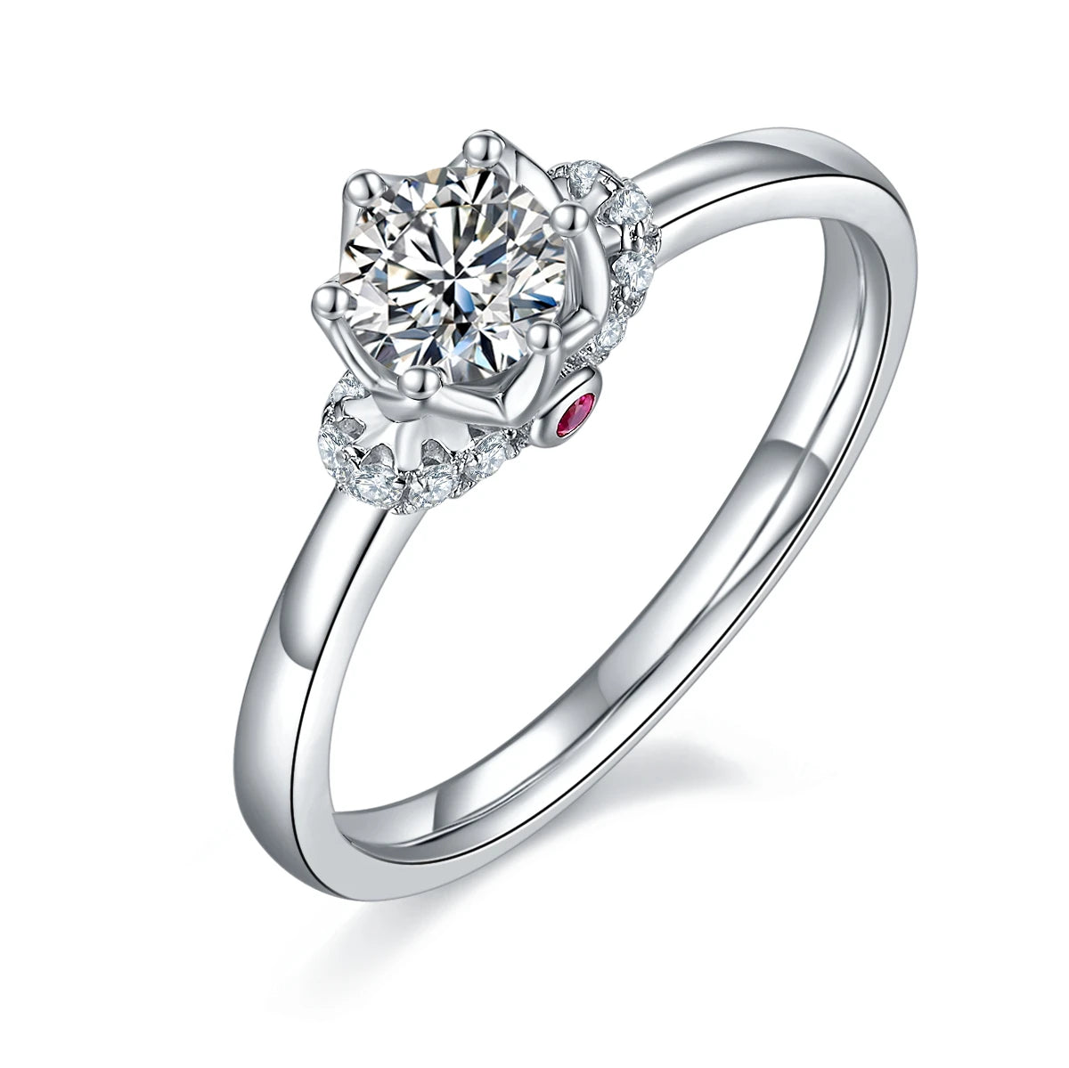 Wish Jewelry on Sale Delicate Moissanite Ring 925 Sterling Silver Moissanite Ring 14k 18k Gold Bridal for Unique Design