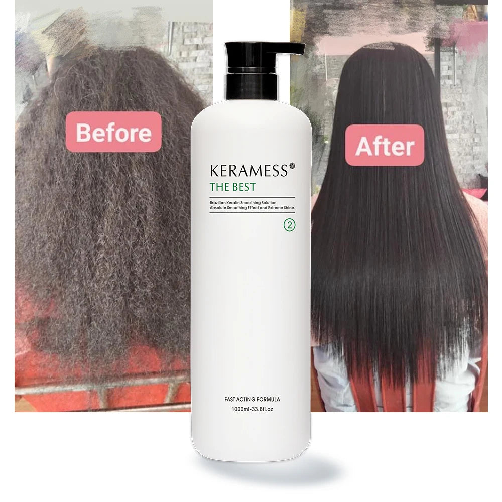 Organic Advanced Keratin Straightening Cream with Hyaluronic Acid Strong Effect Straightening Smoothing Keratin