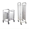 Custom Detachable Stainless Steel Bakery Tray Pan Trolley Bread Cake Cooling Rack Bakery Trolley